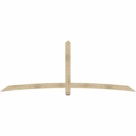 Ekena Millwork Bellingham Rough Sawn Timber Gable Bracket, Douglas Fir, 108"W x 40"H x 2"D x 4"F, 9/12 Pitch GBW108X40X0204BEL00RDF